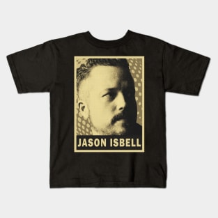 brown cream Jason isbell #2 retro art (exlusive) smile Kids T-Shirt